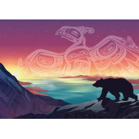 COBBLE HILL Puzzle Kríženie: Búrlivák a medveď 500 dielikov