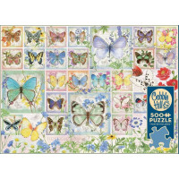 COBBLE HILL Puzzle Motýlia dlaždice 500 dielikov