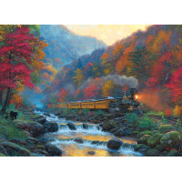 COBBLE HILL Puzzle Parný vlak 1000 dielikov