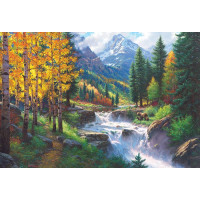 COBBLE HILL Puzzle Vznešená hora Rocky Mountain 2000 dielikov