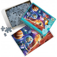 COBBLE HILL Rodinné puzzle Cesty vesmírom 350 dielikov