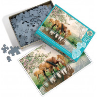 COBBLE HILL Rodinné puzzle Rodina koní 350 dielikov