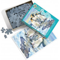 COBBLE HILL Rodinné puzzle Rodina tučniakov 350 dielikov