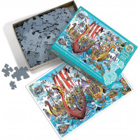 COBBLE HILL Rodinné puzzle Vikingská výprava 350 dielikov