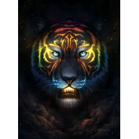 Norimpex Svietiace diamantové maľovanie Tiger 30x40cm