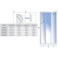 Sprchové dvere MAXMAX Rea ALEX 100 cm