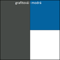 Farebné prevedenie - grafit / modrá / biela