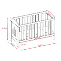 Detská postieľka CLASSIC 2 - biela