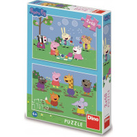 DINO Puzzle Prasiatko Peppa a kamaráti 2x48 dielikov