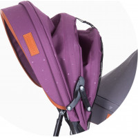 CHIPOLINO Trojkolka pre dvojčatá 2Play Liliac,Platinum