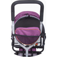 CHIPOLINO Trojkolka pre dvojčatá 2Play Liliac,Platinum