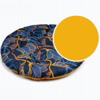 Sedací MAXI vankúš 100x15 cm do závesného kresla - modré kvety