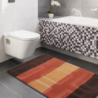 Súprava kúpeľňových predložiek s výrezom TÁŇA - vzor 04N - hnedá