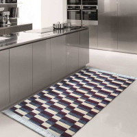 Kusový koberec BIANCA tiles - odtiene fialovej/modrej