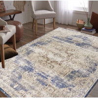 Kusový koberec MYLES PRY 10B-AM - béžový/modrý
