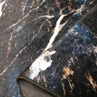 Kusový koberec BLACK and GOLD Marble - čierny/zlatý