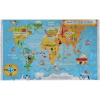 Detský koberec Mapa sveta