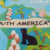 Detský koberec Mapa sveta