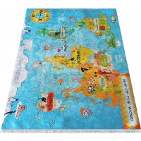 Detský koberec Mapa sveta