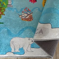 Detský koberec Mapa sveta