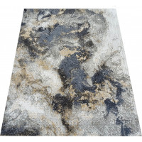 Kusový koberec KLARA mramor - šedý/modrý