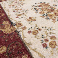Kusový koberec Sakarya - červený/béžový