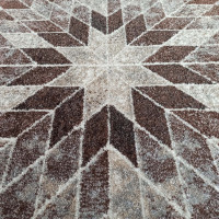 Kusový koberec PANNE mandala circle - odtiene béžovej