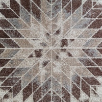 Kusový koberec PANNE mandala circle - odtiene hnedej