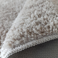 Moderný koberec SHAGGY CAMIL okrúhly - latte