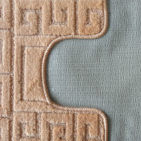 Súprava kúpeľňových predložiek s výrezom TÁŇA - greek - oranžová