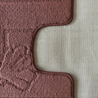 Súprava kúpeľňových predložiek s výrezom TÁŇA - sea - hnedá