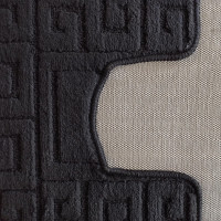 Súprava kúpeľňových predložiek s výrezom TÁŇA - greek - čierna