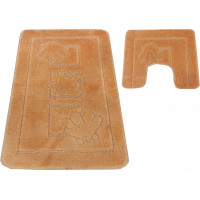 Súprava kúpeľňových predložiek s výrezom TÁŇA - sea - oranžová