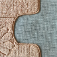 Súprava kúpeľňových predložiek s výrezom TÁŇA - sea - oranžová