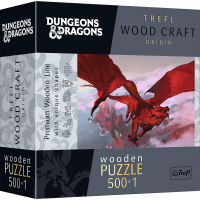 Trefl Wood Craft Origin puzzle Dungeons&Dragons: Staroveký červený drak 501 dielikov