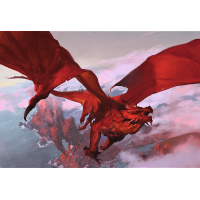 Trefl Wood Craft Origin puzzle Dungeons&Dragons: Staroveký červený drak 501 dielikov