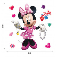 Detská samolepka DISNEY MINNIE MOUSE 30x30 cm