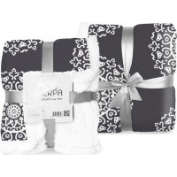 Deka prehoz SHERPA 150x200 cm - Mandala - šedá