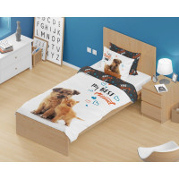 Detské bavlnené obliečky BEST FRIENDS - Kamaráti - 140x200 cm