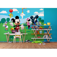 Detská fototapeta DISNEY - Mickey Mouse sa hrá s priateľmi - 360x254 cm