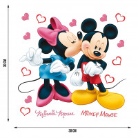 Detská samolepka DISNEY MICKEY & MINNIE 30x30 cm