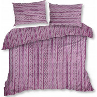 Saténové obliečky TWEED - fialové - 220x200 cm