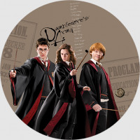 Detská samolepiaca fototapeta - HARRY POTTER 1 - guľatá - 70 cm