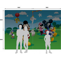 Detská fototapeta DISNEY - Mickey Mouse sa hrá s priateľmi - 360x254 cm