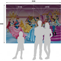 Detská fototapeta DISNEY - Tancujúce princezné - 255x180 cm