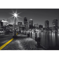 Moderné fototapety - Nábrežie v noci - 360x254 cm