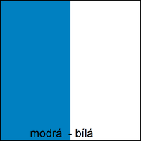 Farebné prevedenie - tmavo modrá / biela