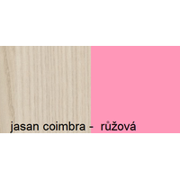 Farebné prevedenie - jaseň coimbra - ružová