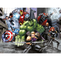 Detská fototapeta MARVEL - Hrdinovia Avengers v akcii - 360x270 cm