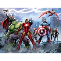 Detská fototapeta MARVEL - Avengers v boji proti nepriateľom - 360x270 cm